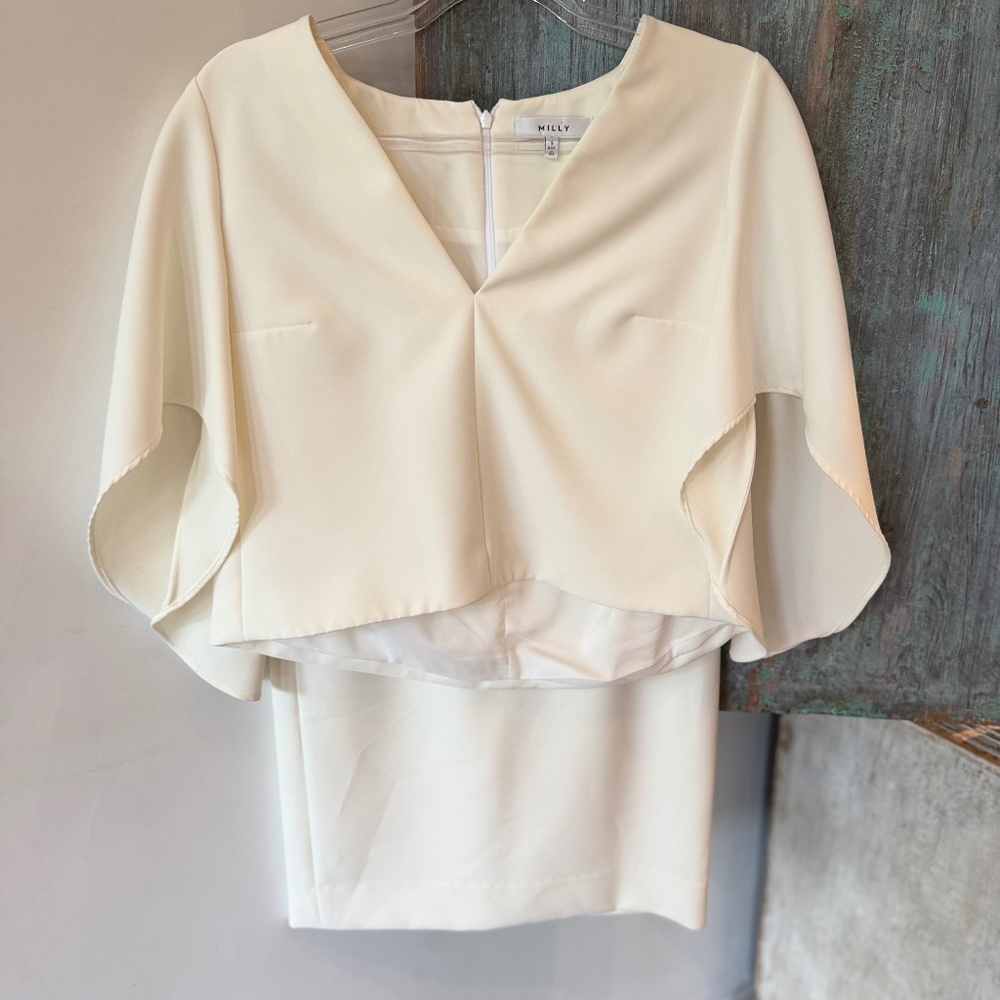 Milly Winter White Skirt and Blouse Set